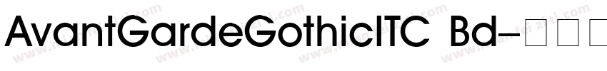 AvantGardeGothicITC Bd字体转换